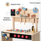 Pairpear Wooden Kids Tool Bench, Toddler Workbench With 71 Pcs Tool Set, Wooden Toy Play Worshop Toolbox With Drill, Hammer, And