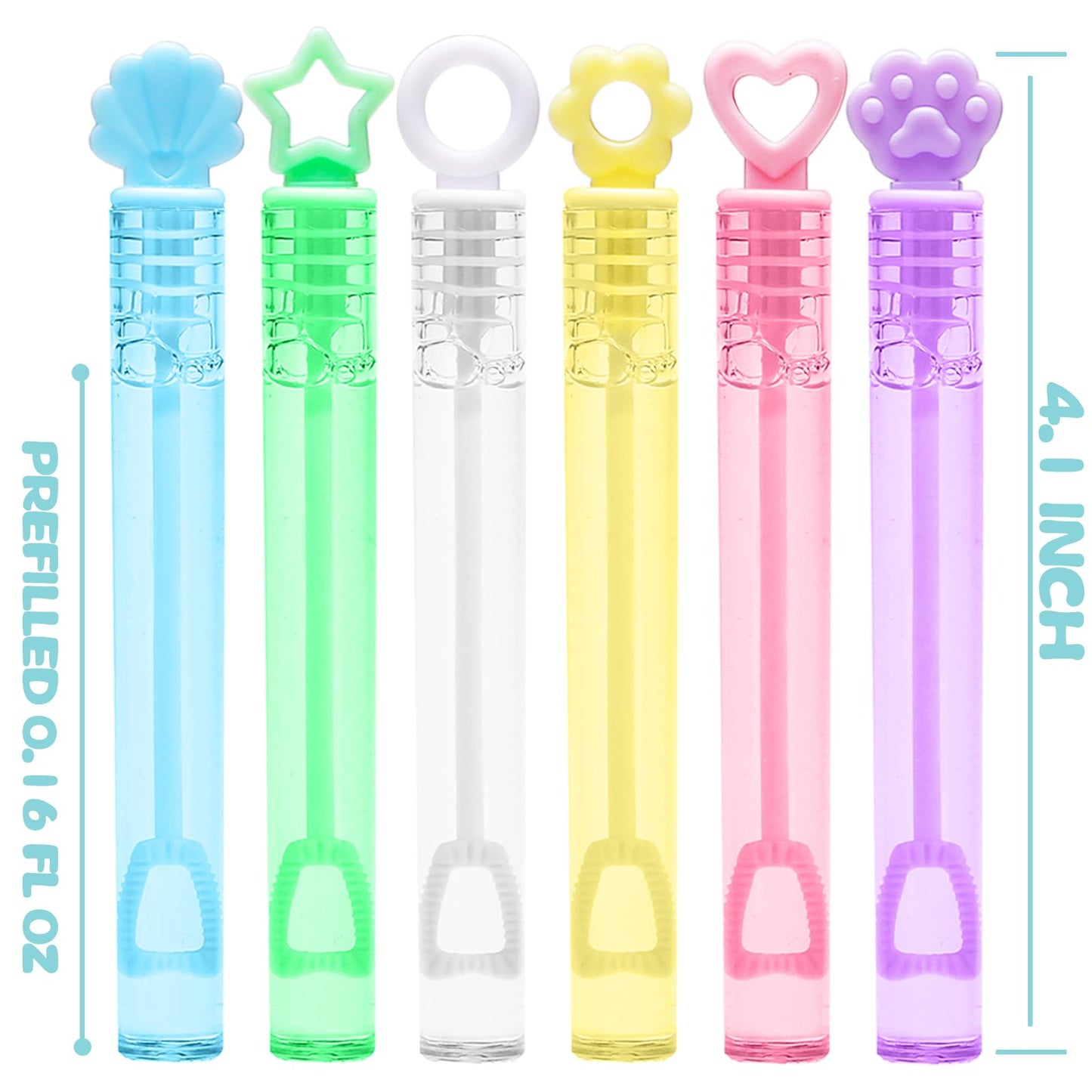 Bubble Party Favors For Kid, 30 Pack Mini Bubbles Bulk With Display Box, Pastel Bubble Wand Sticks Toy For Party Supplies, Birth
