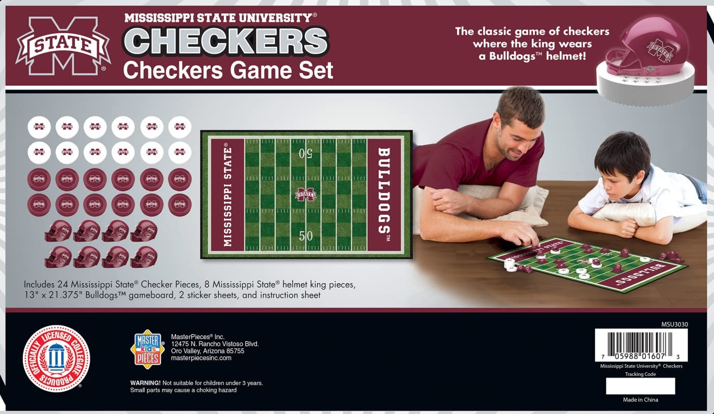 Masterpieces Family Game - Ncaa Oklahoma Sooners Checkers - Officially Licensed Board Game For Kids & Adults , 13'' X 21''