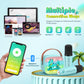 Dinosaur Karaoke Microphone Machine Toys: Colorful Led Portable Bluetooth Speaker With 2 Wireless Mics Boy Toys Christmas Birthday Gifts For 4 5 6 7 8 9 Years Old Girls Boys Kids Ages 5-7 8-12+