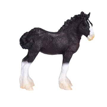 Mojo Shire Foal Realistic Equestrian Horse Club Hand Painted Toy Figurine