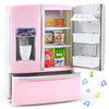Play Kids Kitchen Refrigerator With Ice Dispenser, Pretend Kid Toy Fridge Kitchen Playset, Kitchen Appliance Accessories For Gir