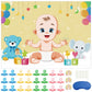 Morcheiong Pin The Pacifier On The Baby Game With 48 Pacifiers, Baby Shower Game, Baby Shower Party Favors Supplies Decorations