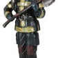 Ebros Gift Fireman In Full Suit Bunker Gear And Air Tank Holding An Axe Figurine 11' Tall Civil Service Hero Freedom Fire Fighter Decorative Sculpture 911 Emergency Fire Man Brigade