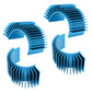 CrazyHobby 4Pcs Aluminum Motor Heat Sink for 540 550 Size Electric Motors Brushed/Brushless Cooling RC Crawler Monster Truck Sho