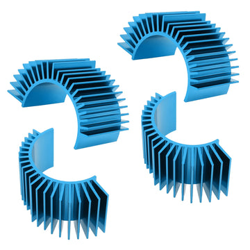 CrazyHobby 4Pcs Aluminum Motor Heat Sink for 540 550 Size Electric Motors Brushed/Brushless Cooling RC Crawler Monster Truck Sho