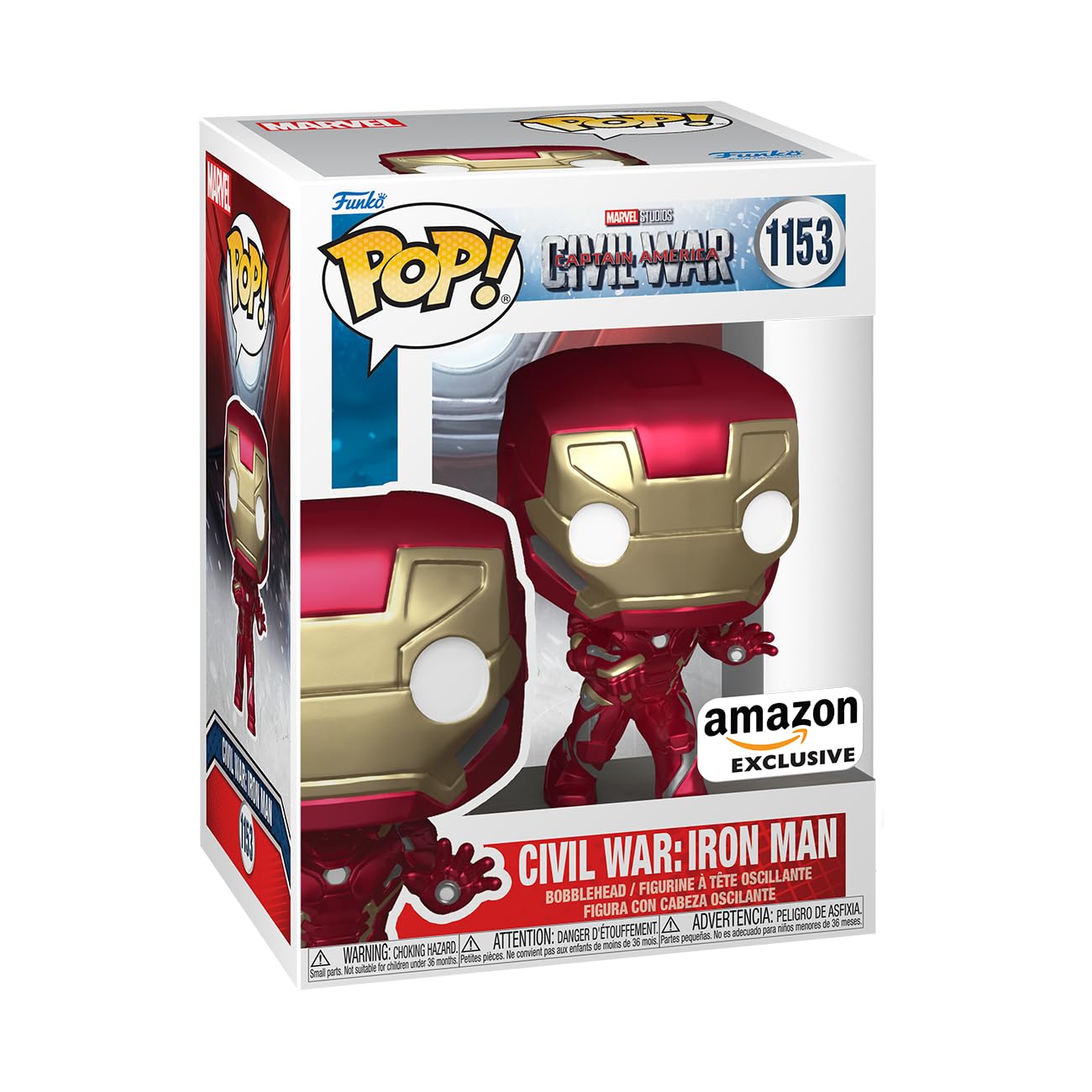 Funko POP! Marvel: Civil War Build A Scene - Iron Man - Captain America - Collectable Vinyl Figure - Gift Idea - Official Merchandise - for Kids & mature-themeds - Movies Fans