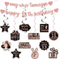 Rose Gold 13th Birthday Decorations for Girls