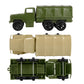 TimMee Plastic Army Men TRUCKS - OD Green & Tan M34 Deuce and a Half Cargo Vehicles US Made