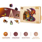 Wooden Puzzles for mature-themeds - Challenging Dragon Magic Potion mature-themed Puzzle  Unique Animal Shaped Wooden Jigsaw Puzzles for mature-themeds  Creative Gifts Family Games 8.5 * 8.1in 100pcs