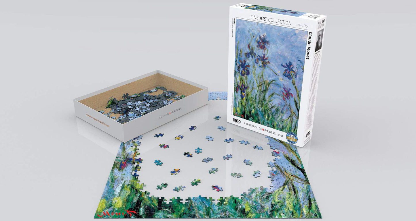 Eurographics Irises By Claude Monet 1000-Piece Puzzle