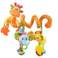 Jollybaby Baby Car Seat Stroller Crib Toys, Plush Spiral Activity Carseat Hanging Toy For Infant Babies 0-3-6-12 Month, Pram Crib Mobile Toy With Music Box For Newborn Boys Girls Gifts (Giraffe)