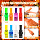 Halloween Party Favors for Kids, 40PCS Light Up Finger Lights Halloween Goodie Bag Fillers, Non Candy Halloween Treats Glow in T