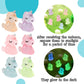CCINEE 48pcs Luminous Mini Unicorn Miniauter Figures Glow in The Dark Resin Unicorn Figures Micro Fairy Ornaments Tiny Unicorns