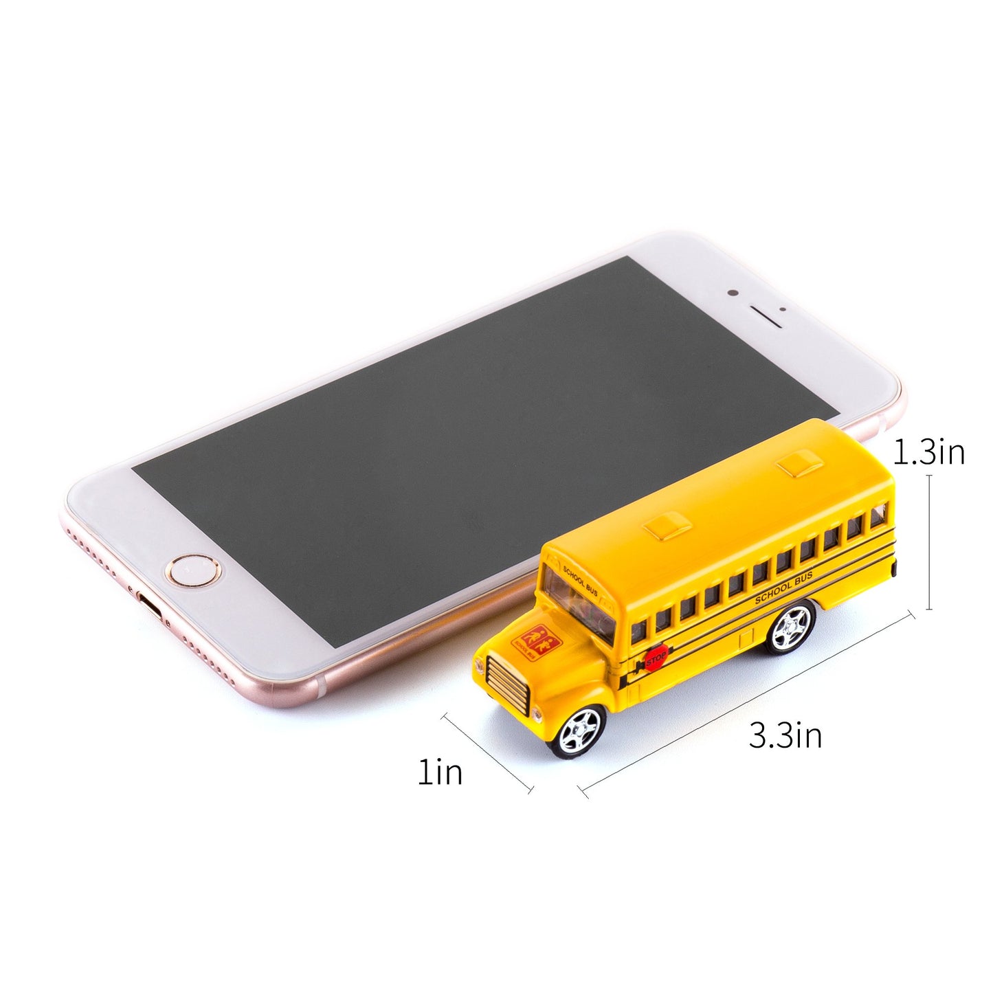 KIDAMI Die-cast Metal Toy Cars Set of 5, 1:64 Scale, Openable Doors, Pull Back, Official Car