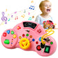 Majobee Montessori Toys Busy Board For Toddlers 2-4, Led Musical Light Switch Toys For 1-3 Year Old, Sensory Activities For Kids