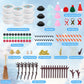 Ariepoue Snowman Craft Kit - 9 Pack Air Dry Modeling Clay Christmas Stocking Stuffers for Kids - White