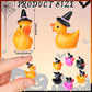 Simgoing 100 Pcs Mini Resin Duck With Hat Halloween Tiny Duck Figurines Resin Ducks Bulk Multicolor Mini Ducks Miniature For Gar