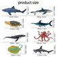Toymany Mini Ocean Animal Figurines Set - 24 Realistic Plastic Cake Toppers for Kids' Parties, Gifts & School Projects - White