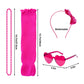 Miayon 80S Costume Accessories 90S Neon Tutu Outfit 80S 90S Theme Neon Party Fancy Cosplay Outfit (Rose Red)