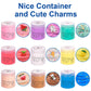 WUHUANIU 9 Pack Scented Butter Slime Kit Ideal Slimes Bulk for Kids Super Soft and Non Sticky DIY Slime Surprise Toy with Charm Unicorn Cherry Ice Cream Cake Watermelon Latte and More