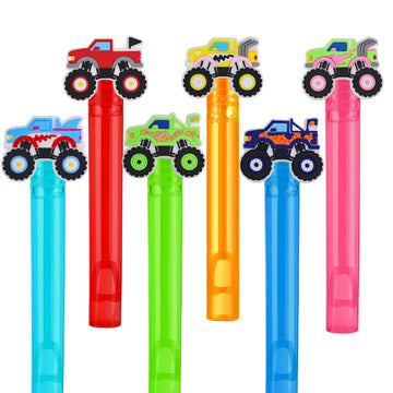 48Pcs Monster Truck Mini Bubble Wands For Kids Cars Party Favors 6 Cute Designs Cartoon Birthday Party Supplies Christmas Party