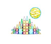 Picassotiles 60 Piece Magnetic Building Block Mini Diamond Series Travel Size On-The-Go Construction Toy Set Stem Learning Kit E