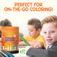 ZENO 18 Colors Jumbo Crayons + Non Toxic Crayons for Toddlers 1-3 | Washable Crayons for Kids Ages 4-8 | Easy To Hold Large Cray