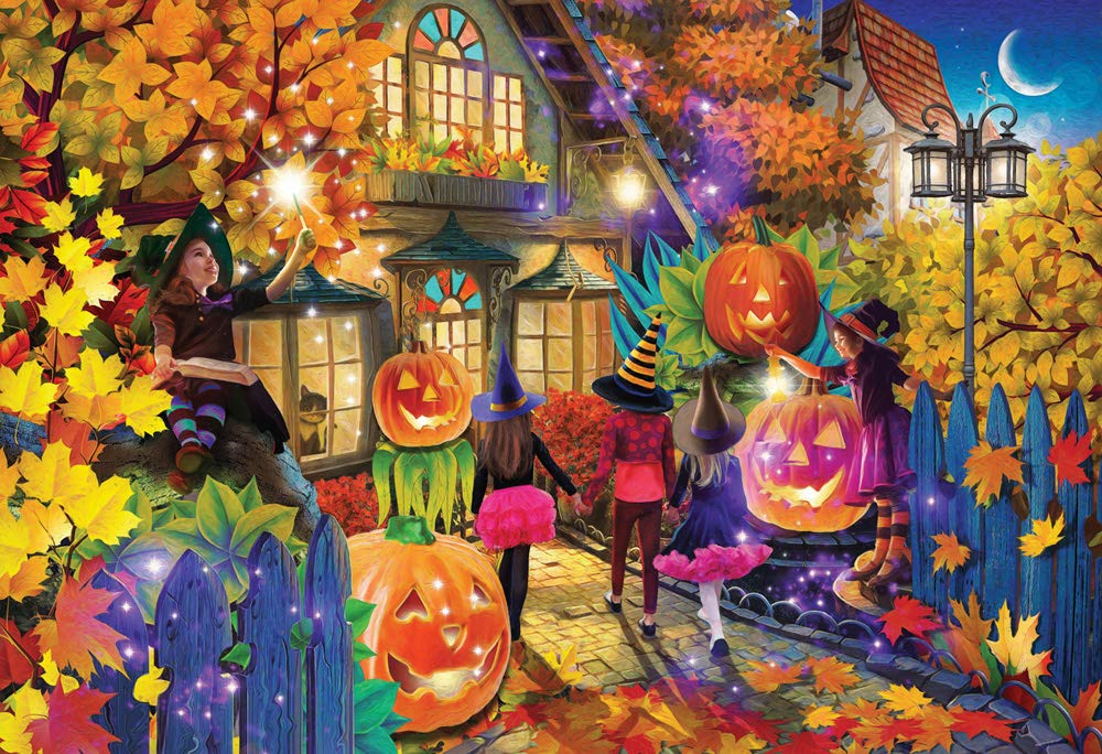 Vermont Christmas Company Witching Hour Jigsaw Puzzle 100 Piece, Large Pieces Perfect For Kids And Seniors