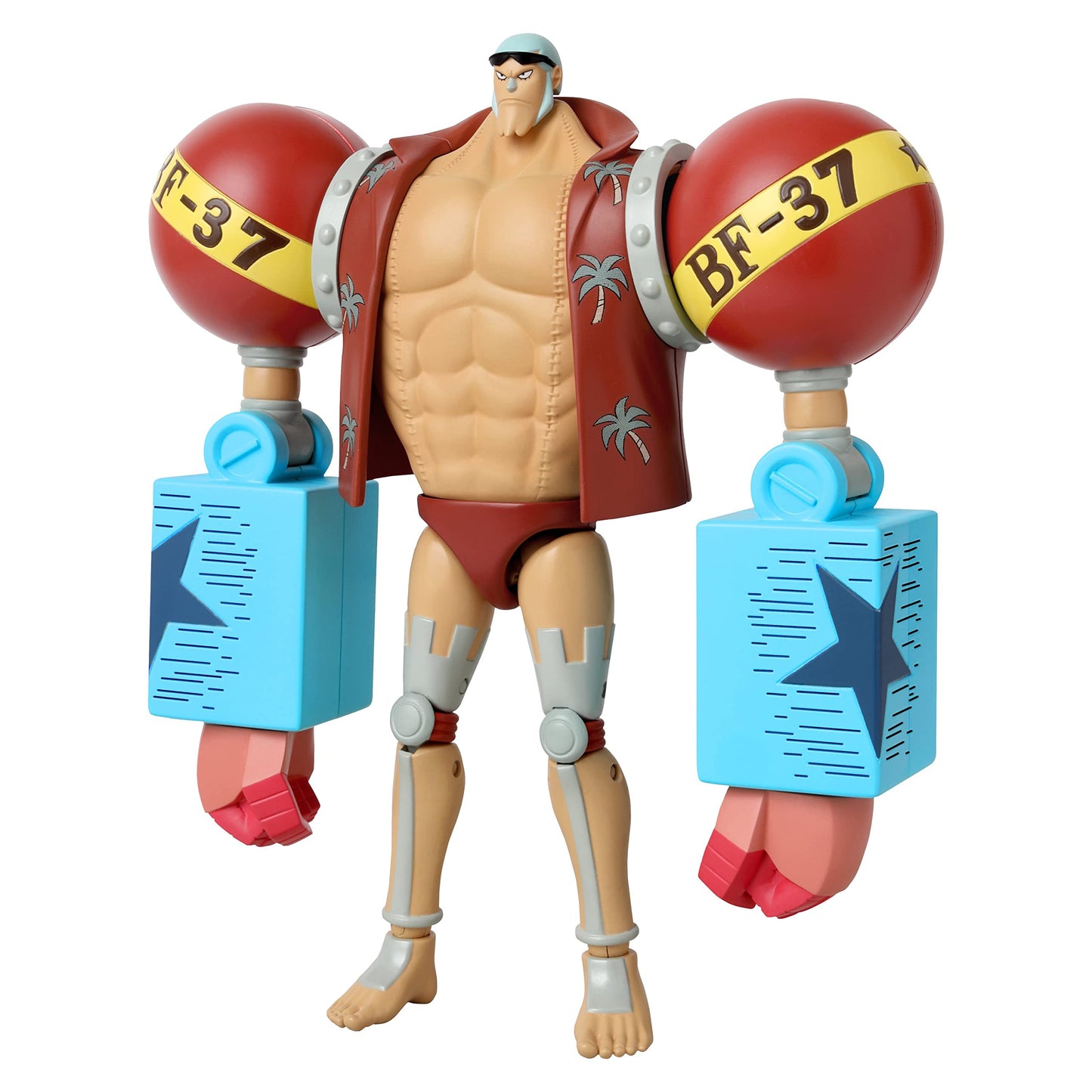 ANIME HEROES One Piece Franky Action Figure - 6.5 Inch PVC Collectible Model 36938