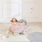 Olivia'S Little World - Polka Dots Folding Princess Baby Doll Wagon, Toy Storage Wagon, Doll Furniture, Pink Polka Dots
