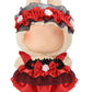 Unique Clothes Set for 17cm Dolls - Cool Red Lace Dress & Headband Outfit Accessories for Dress Up Dolls Play & Collector Displa