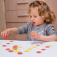 Stochastic Box Round Math Counters,Plastic Two Color Counter Yellow Red 200 Pcs, Educational Toys To Help Kids Learn