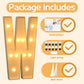 Imprsv 4Ft Marquee Light Up Letters W, Large Light Up Letters For Baby Shower Anniversary Wedding Room Decor, Big Letters For Pa