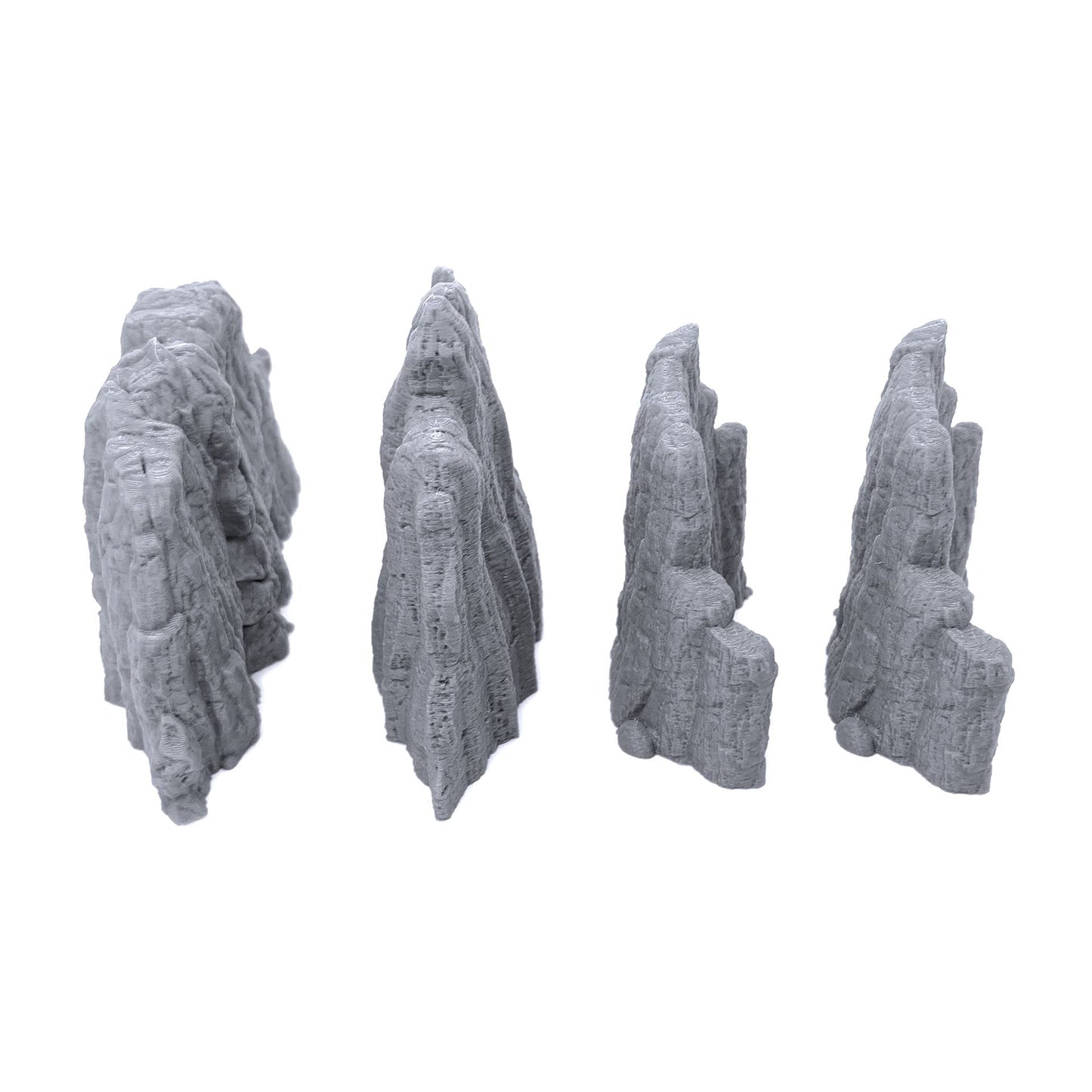 Endertoys Volcanic Rock Wall Set A, 3D Printed Tabletop Rpg Scenery And Wargame Terrain For 28Mm Miniatures