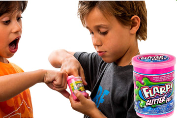 Ja-Ru Flarp Putty Glitter & Scented Noise Putty (6 Units Assorted Color) Rainbow Glitter Sparkling Colors Fidget Toy Slime. Stress Relief Toys. 339-6S