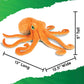 Real Planet Sea Life Plush - Realistic Stuffed Animal Gift For Kids All Ages, Ocean Marine Creature Plushie, Christmas Birthday Gifts (Brown Octopus, 13') (13' Long)