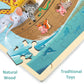 Moinkidz Wooden Noah'S Ark Puzzle For Kids Ages 3-5, 48 Piece Puzzles For Kids Ages 4-8 With Puzzle Tray, Religious Scene Christian Bible Wooden Jigsaw Puzzle For 3 4 5 6 7 8 Year Old