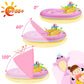 Baby Pool Float With Canopy Upf50+ Sun Protection, Baby Floats For Pool 6-12-24 Months Infant Toddler, Durable Baby Swim Float W