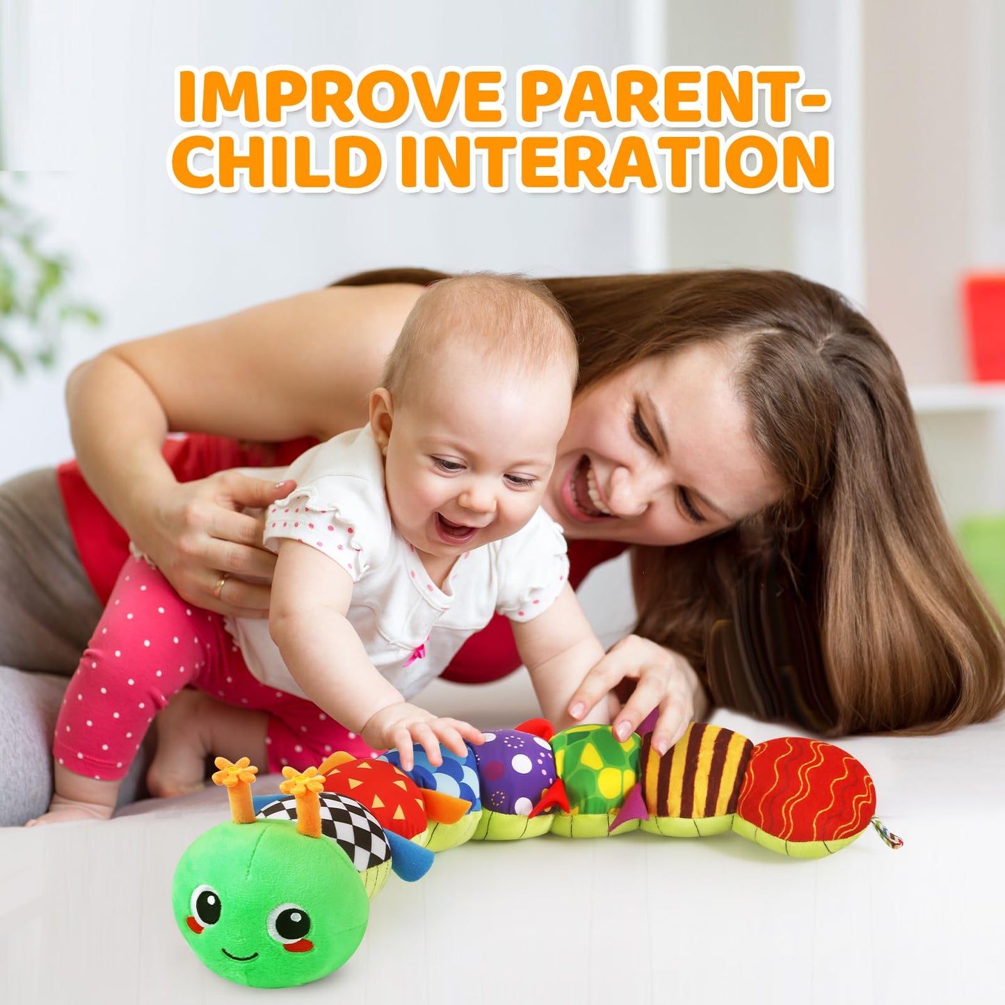 Kmuysl Baby Toys 0-6 6-12 Months, Sensory Music Animal Stuffed Toy For 0 1 2 3 4 5 6+ Months, Plush Toy With Crinkle And Rattles
