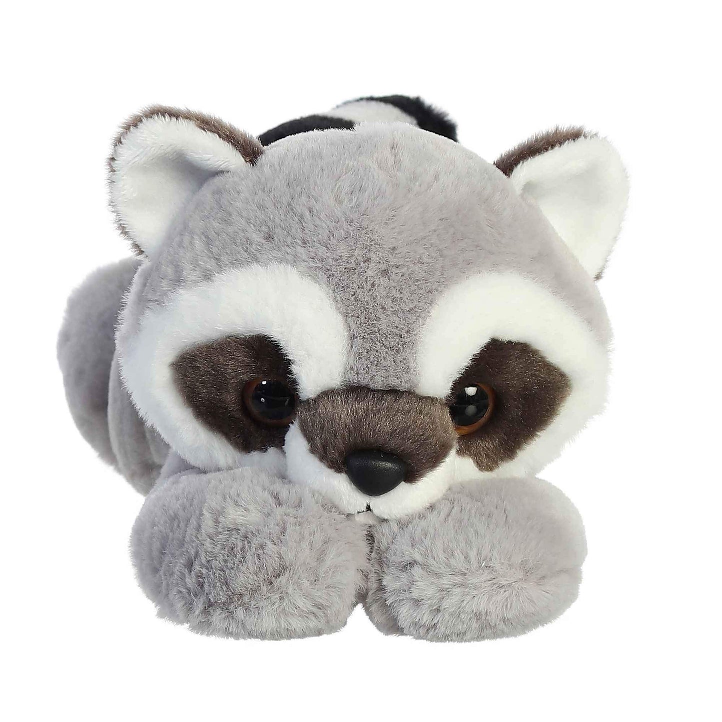 Aurora Adorable Flopsie Roy Raccoon Stuffed Animal - Playful Ease - Timeless Companions - Gray 12 Inches