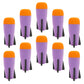 EKIND 10-Pack Mega Missile Refill for Toy Rocket Launcher  Foam  Compatible for Nerf N-Strike advanced Series (Purple)