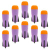 EKIND 10-Pack Mega Missile Refill for Toy Rocket Launcher  Foam  Compatible for Nerf N-Strike advanced Series (Purple)
