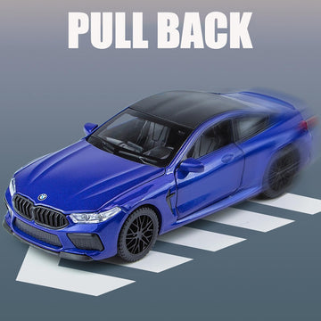 Erbadihago Toy Cars Compatible Bmw M8 Toys Car 1/32 Metal Model Car Collect Car With Light And Sound Pull Back For Boys Children