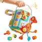 ZIYOSTAR 20in1 Busy Board Activity Cube, Educational Sensory Learning Toy for 1 2 3 Year Old Toddlers, Developmental Fine Moto