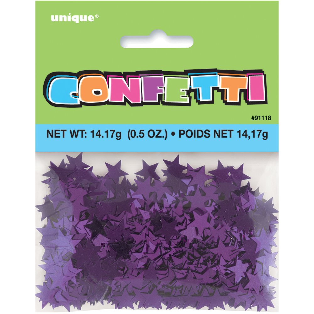 Metallic Purple Star Confetti, 0.5oz, 1 Ct.