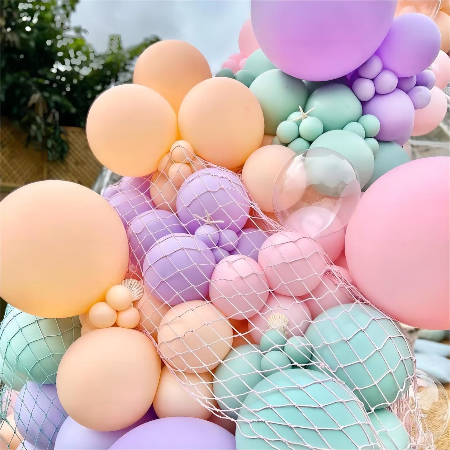 Owpfjg 130Pcs Pastel Orange Balloons Different Sizes 18 12 10 5 Inch For Balloon Garland Arch,Pastel Orange Latex Balloons For B