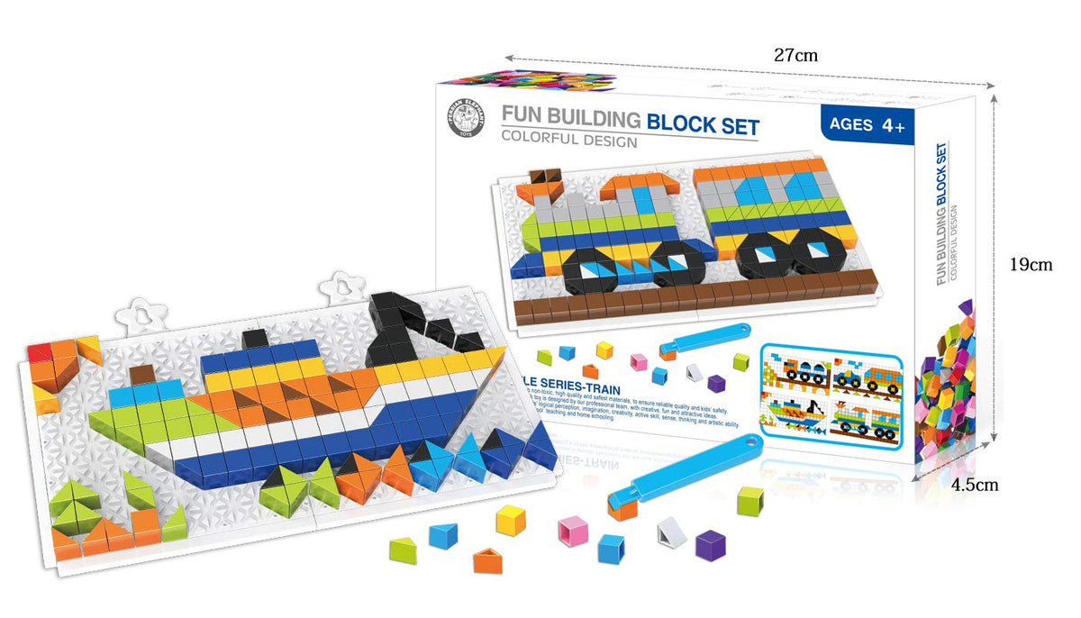 Vibgyor Vibes 240 Pc DIY Transportation Building Blocks Jigsaw Puzzle