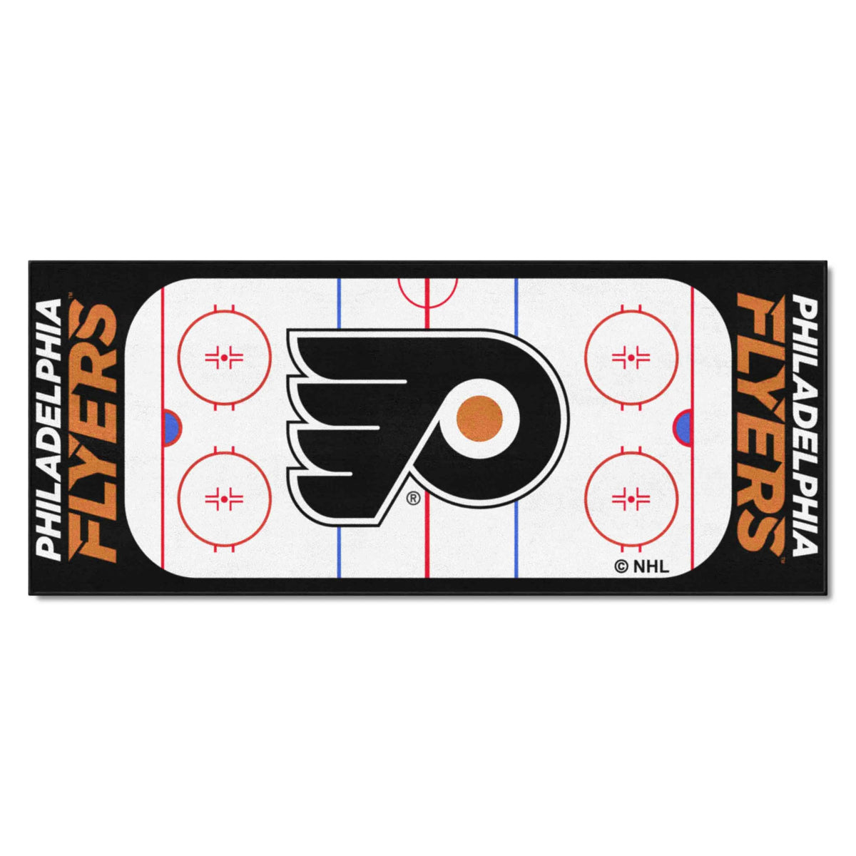 FANMATS - 10488 NHL Philadelphia Flyers Nylon Face Football Field Runner 30x72