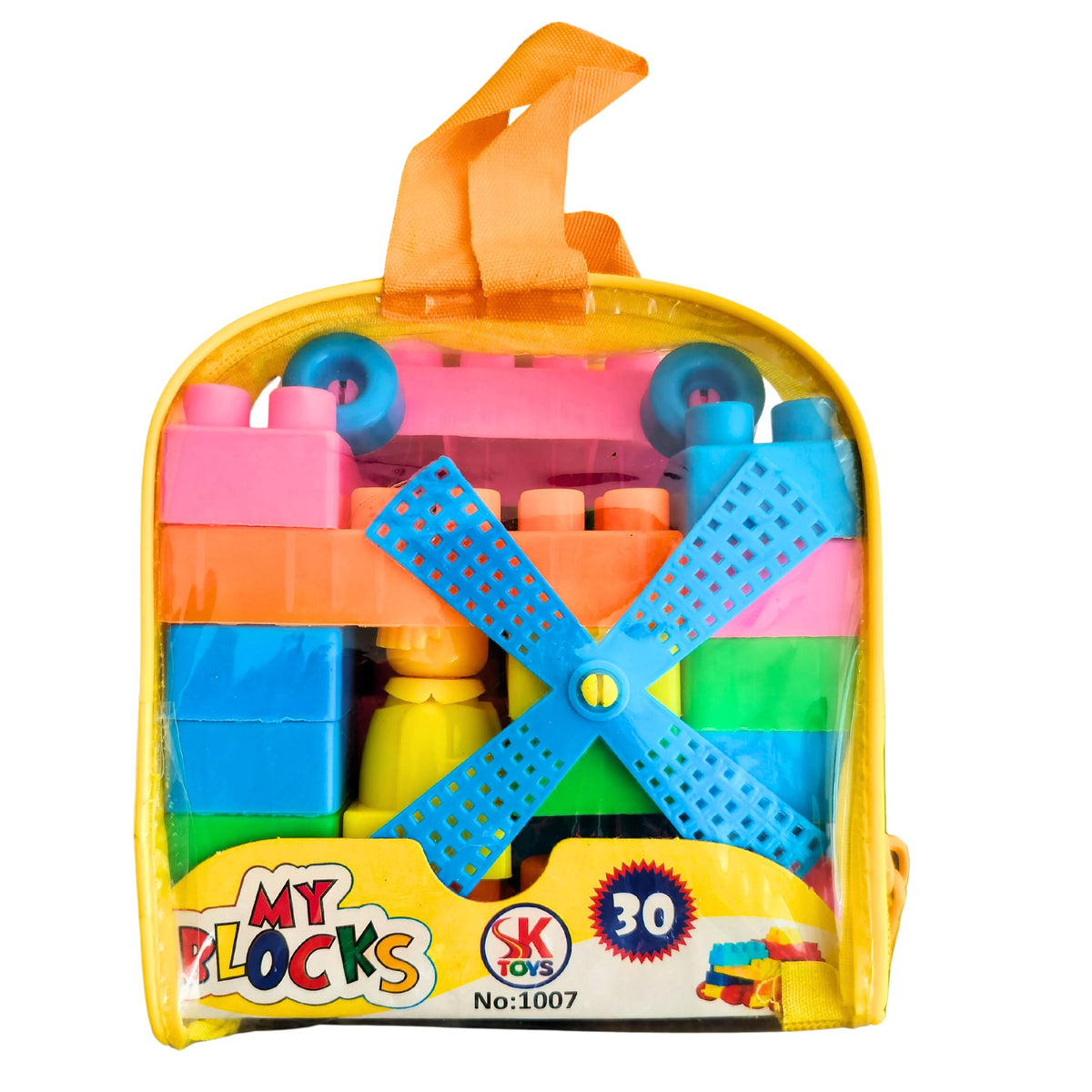 Small Size  Creative Building Block Blocks Construction Gift Game Toy  Toys Set For Baby  Kids (Multicolor) (30 Blocks)